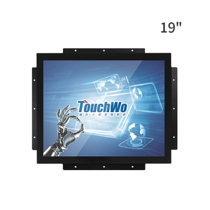 厂家直销19寸工业触控显示器 10点电容触摸屏 纯平面触摸显示器